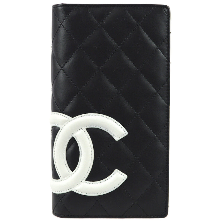 Chanel Cambon Ligne Long Wallet Black Calfskin – AMORE Vintage Tokyo