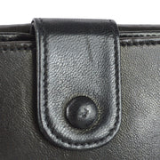Chanel Bifold Wallet Black Lambskin