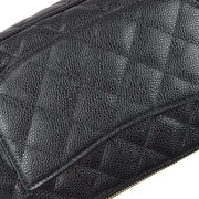 Chanel 2003-2004 Shoulder Bag Black Caviar