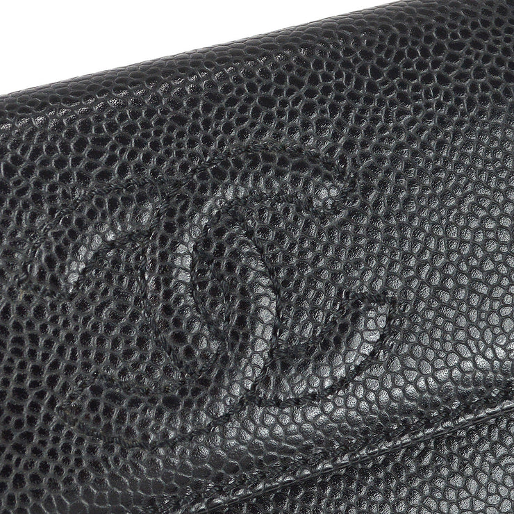 Chanel Trifold Wallet Black Caviar – AMORE Vintage Tokyo