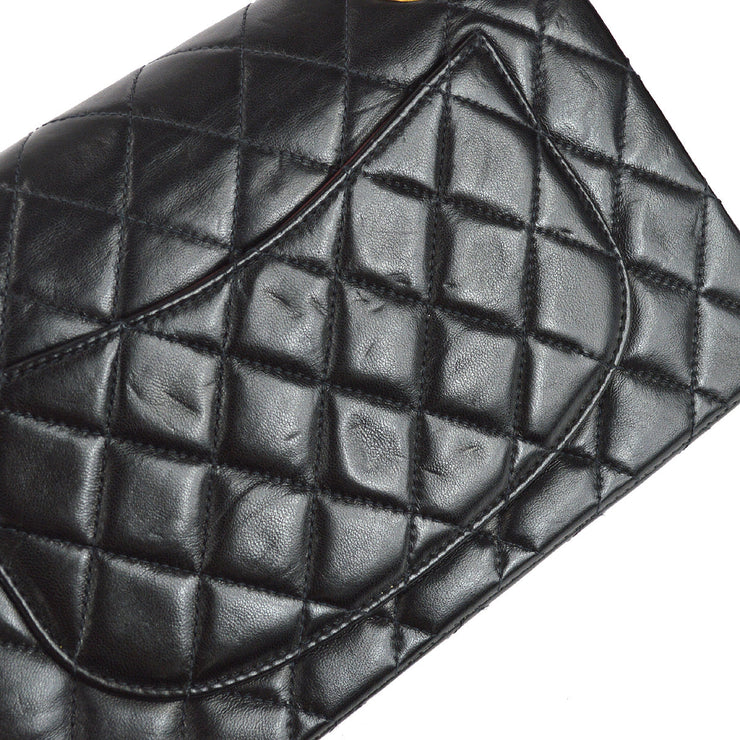 Chanel 2001-2003 Classic Double Flap Small Shoulder Bag Black