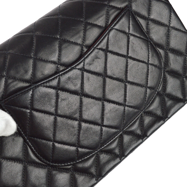Chanel * 2001-2004 Green Lambskin East West Choco Bar Shoulder Bag