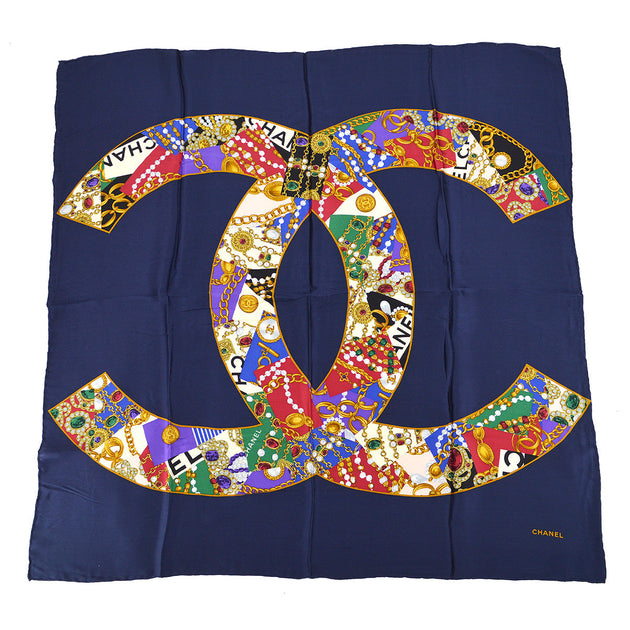 Chanel Scarf Navy Small Good – AMORE Vintage Tokyo