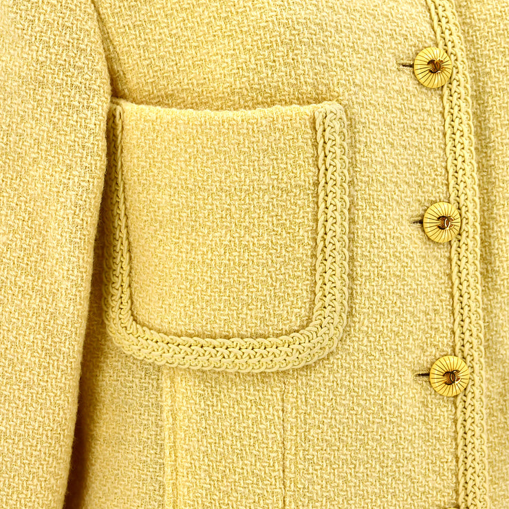 Chanel Setup Suit Jacket Skirt Yellow #44 – AMORE Vintage Tokyo