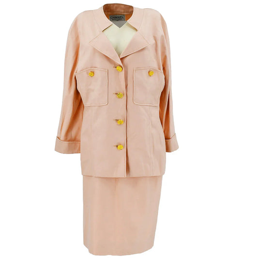 Chanel 1981 Silk Skirt Suit #42