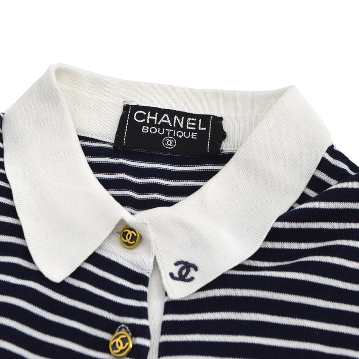 Chanel Polo T-shirt Tops Navy #44 – AMORE Vintage Tokyo