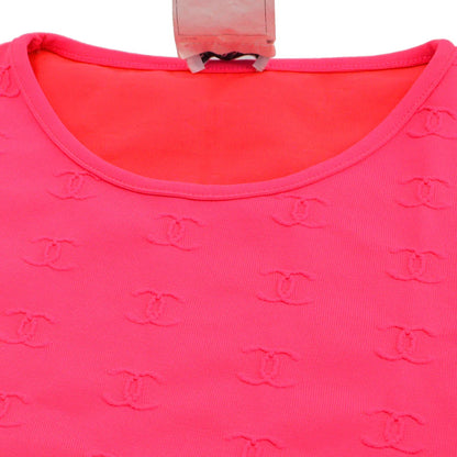 Chanel 1997 CC logo-embroidered cropped T-shirt #40