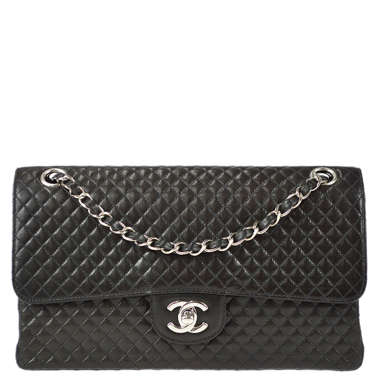 Chanel 1996-1997 Micro Quilted Classic Single Flap SHW Black Lambskin