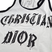 Christian Dior 2002 logo-print cotton tank top #40