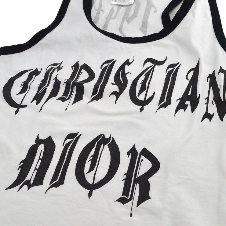 Christian Dior 2002 logo-print cotton tank top #40