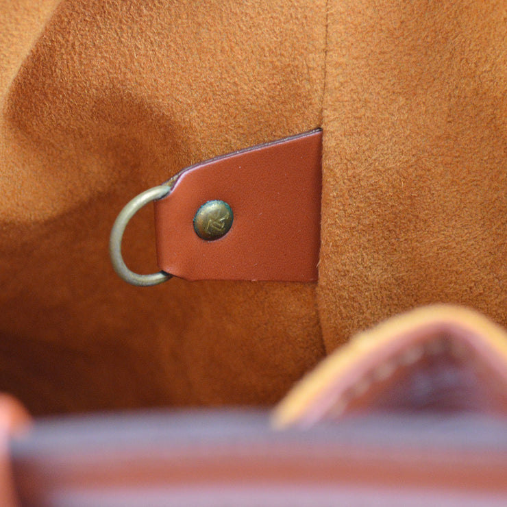 Louis Vuitton Randonnee PM Bucket Shoulder Bag Brown Epi M52353