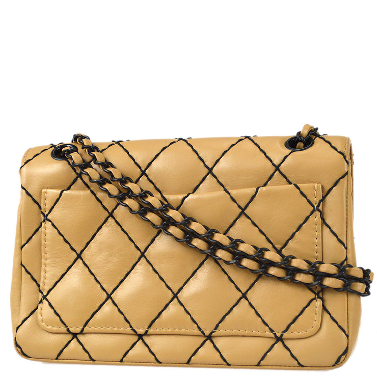 Chanel 2000-2001 Wild Stitch Straight Flap Chain Shoulder Bag Calfskin –  AMORE Vintage Tokyo