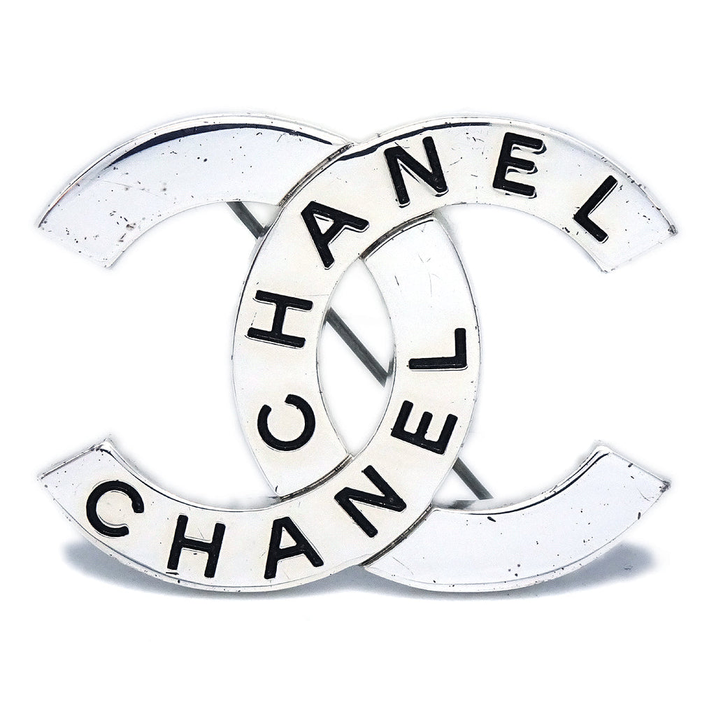 CHANEL ブローチ プレート ココマーク メッキ シルバー 97P - www 