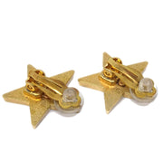 Chanel Star Earrings Clip-On Yellow 01P