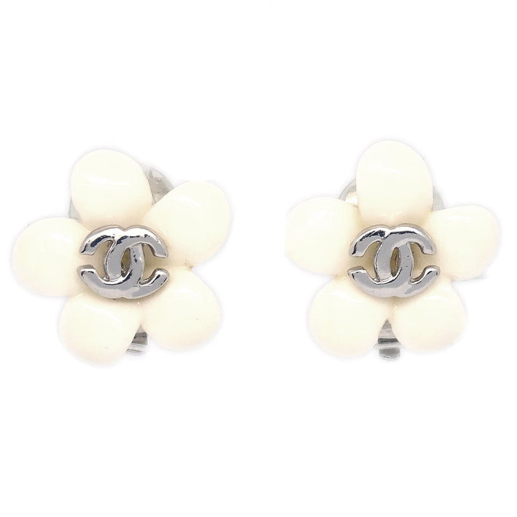 Chanel Flower Earrings Clip-On White 05P – AMORE Vintage Tokyo