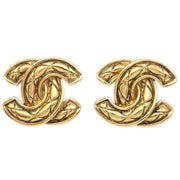 Chanel Quilted CC Earrings Clip-On Large 2459