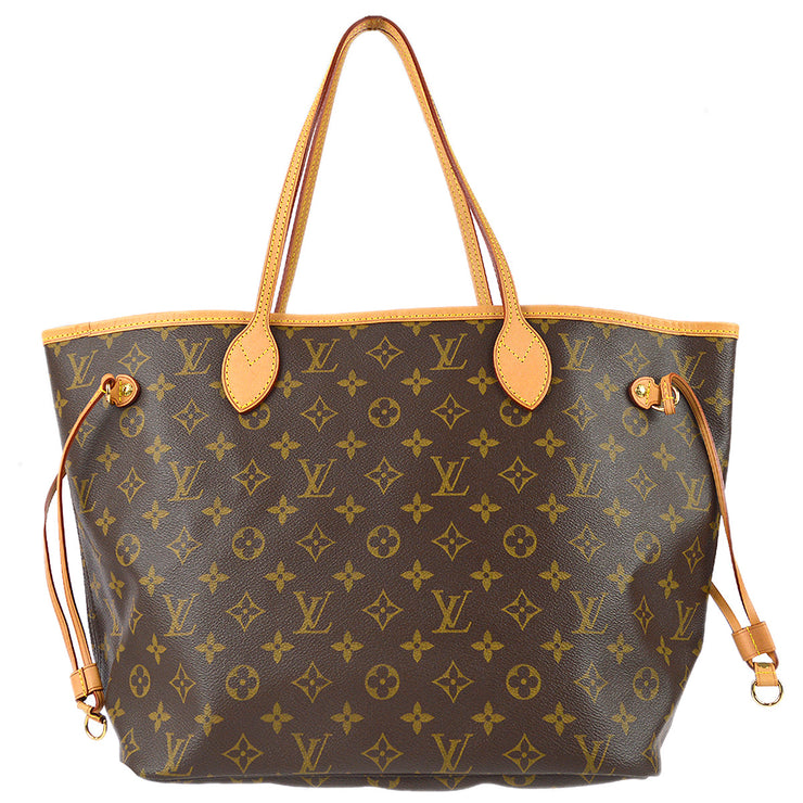 Louis Vuitton Neverfull MM Shoulder Tote Bag Monogram M40156