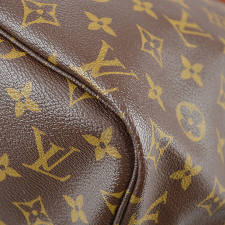 Louis Vuitton Neverfull MM Shoulder Tote Bag Monogram M40156