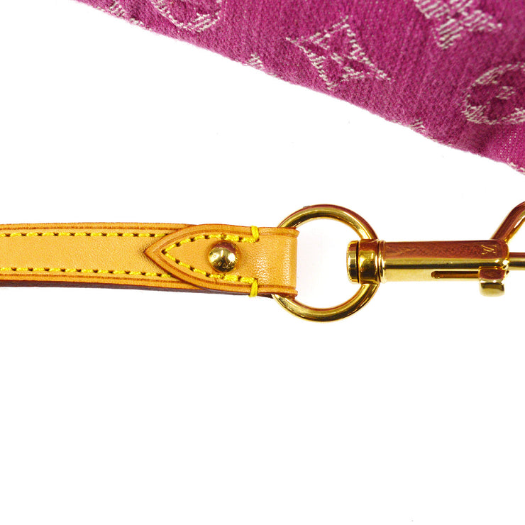 Louis Vuitton Pink Monogram Denim Pleaty Bag Louis Vuitton