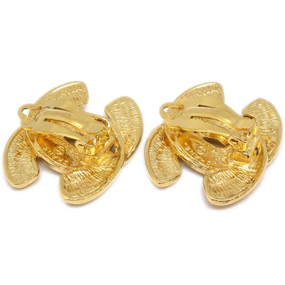 Chanel Quilted CC Earrings Clip-On Large 2459