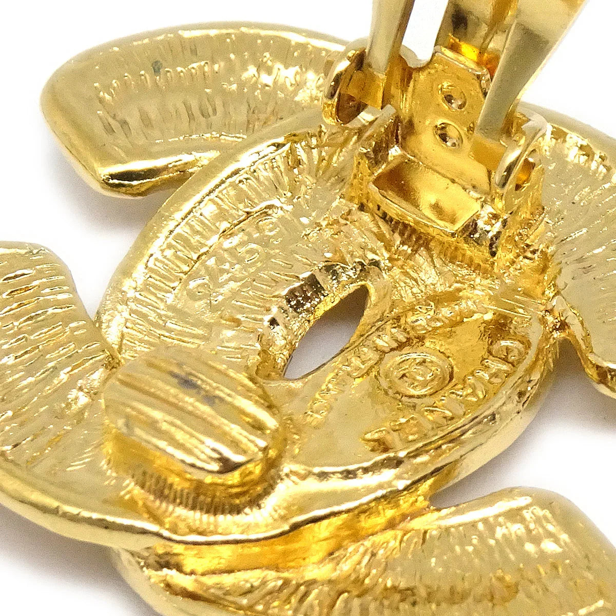 Chanel Quilted CC Earrings Clip-On Large 2459