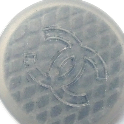 Chanel Button Earrings Clip-On Gray 99S