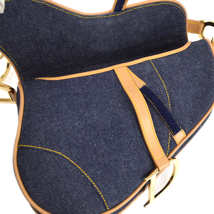 Christian Dior 2001 Denim Saddle Bag · INTO