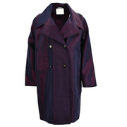 Chanel two-tone silk trench coat #38