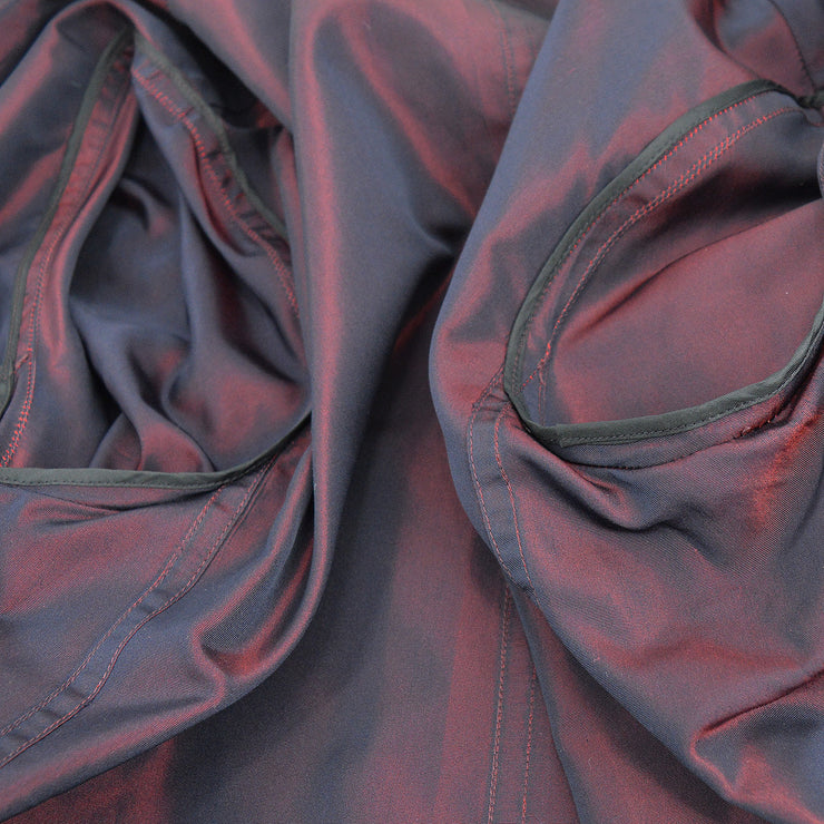 Chanel two-tone silk trench coat #38
