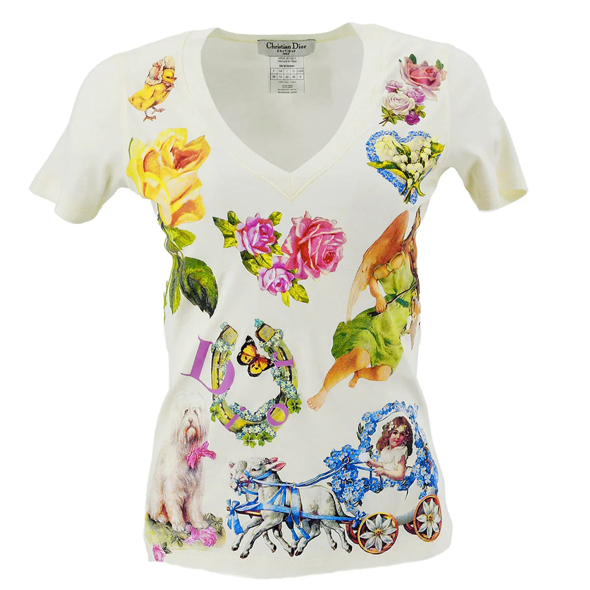Christian Dior Fall 2005 graphic-print cotton T-shirt #38