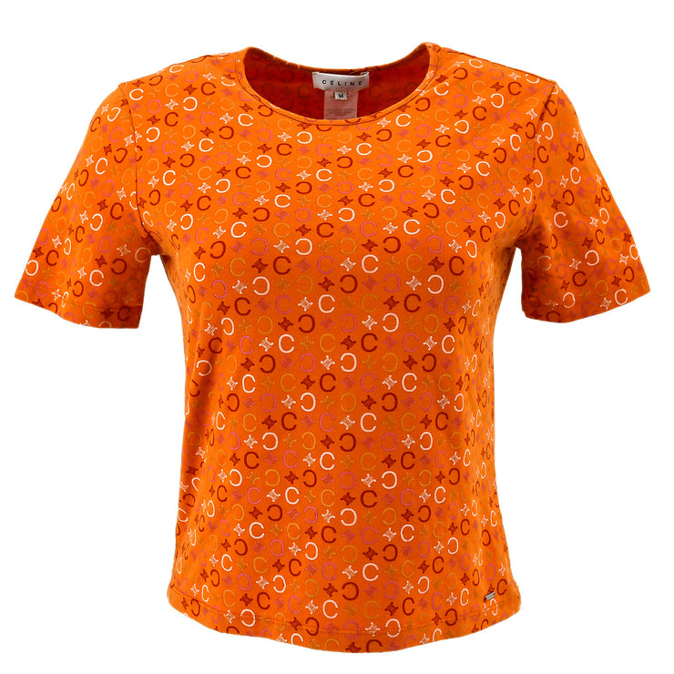 セリーヌ Tシャツ オレンジ #M
