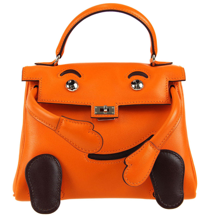 Hermes * 2000 Kelly Doll Orange Veau Gulliver