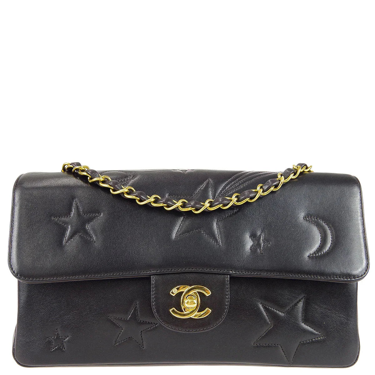 Chanel * 1994-1996 Star Stitch Classic Single Flap Medium