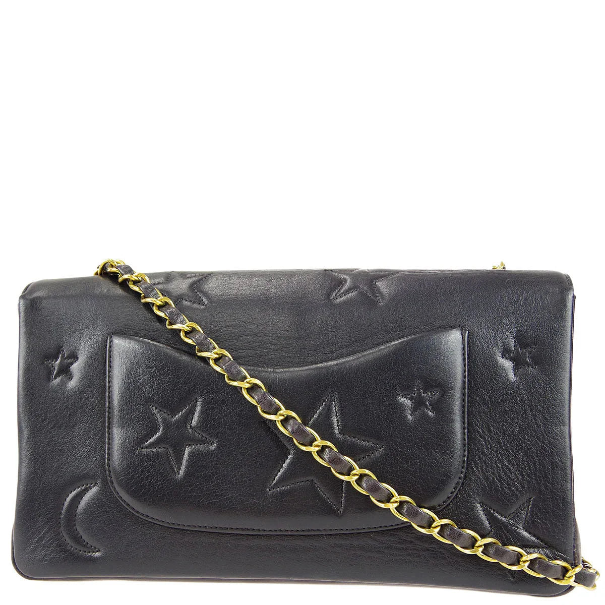 Chanel * 1994-1996 Star Stitch Classic Single Flap Medium