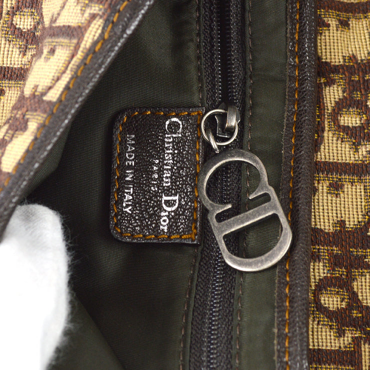 Authentic Christian Dior Vintage Brown Trotter Shoulder Bag 