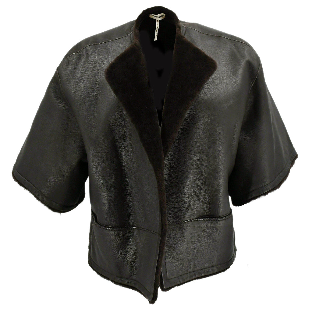 Hermes 1997-2003 by Martin Margiela Jacket Dark Brown #38