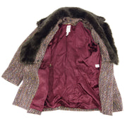 Celine Coat Fur Brown #42