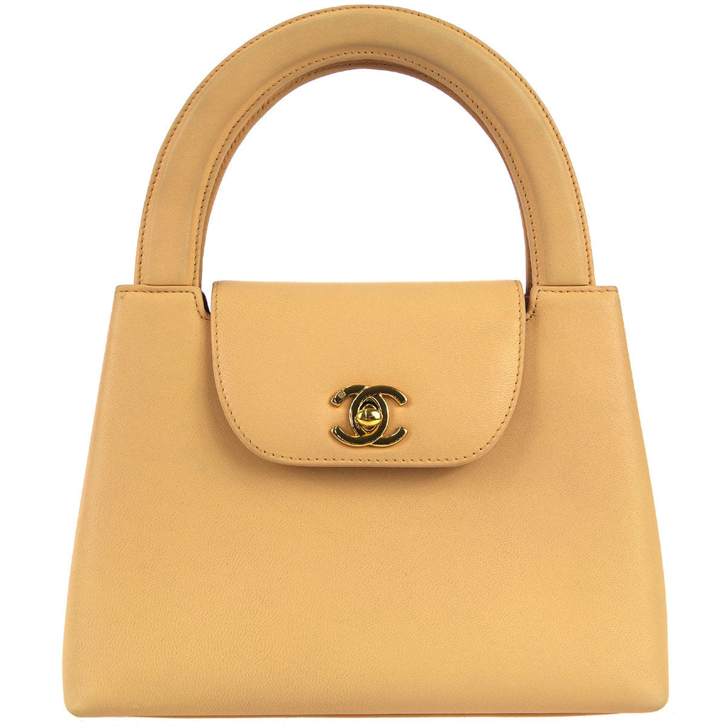 Chanel * 1997-1999 Mini Shopping Handbag Beige Calfskin – AMORE Vintage  Tokyo