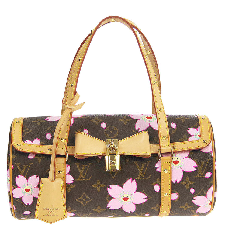 Louis Vuitton Pink Monogram Canvas Murakami Cherry Blossom Papillon Bag Louis  Vuitton