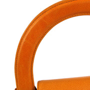 Chanel * 1997-1999 Shopping Handbag Medium Orange Caviar
