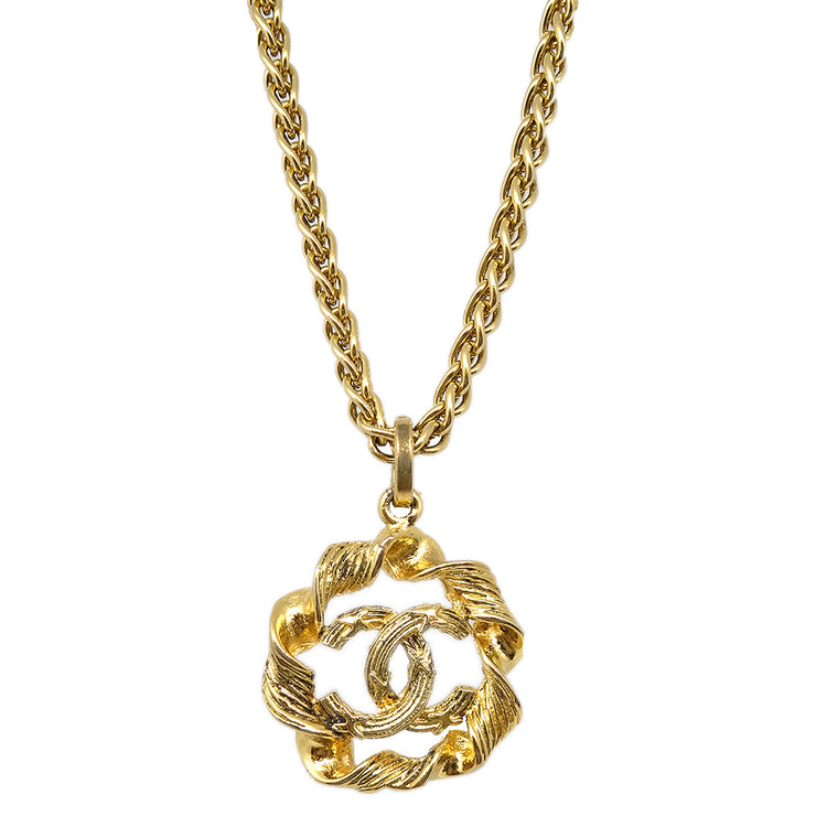 Chanel Medallion Gold Chain Pendant Necklace 3633 – AMORE Vintage Tokyo