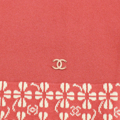 Chanel 2001 spring CC clover-jacquard sleeveless top #36
