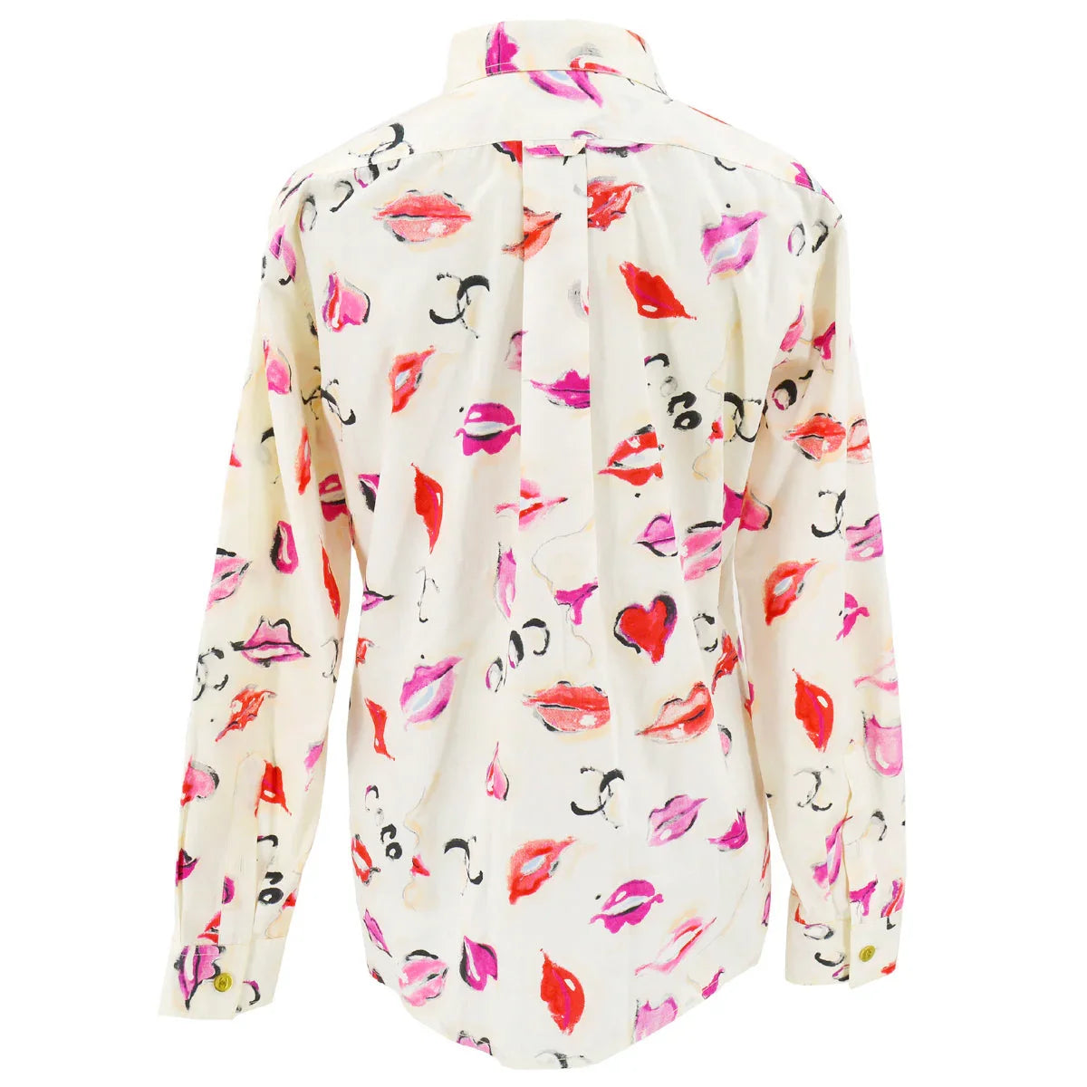 Chanel Lipstick Pattern Cotton Shirt #38