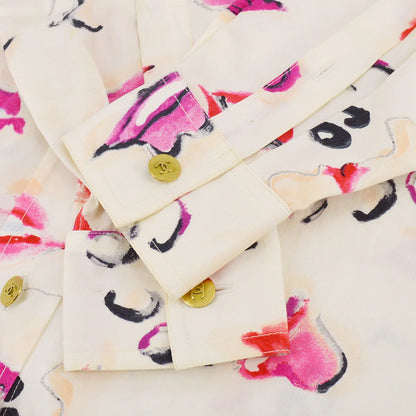 Chanel Lipstick Pattern Cotton Shirt #38