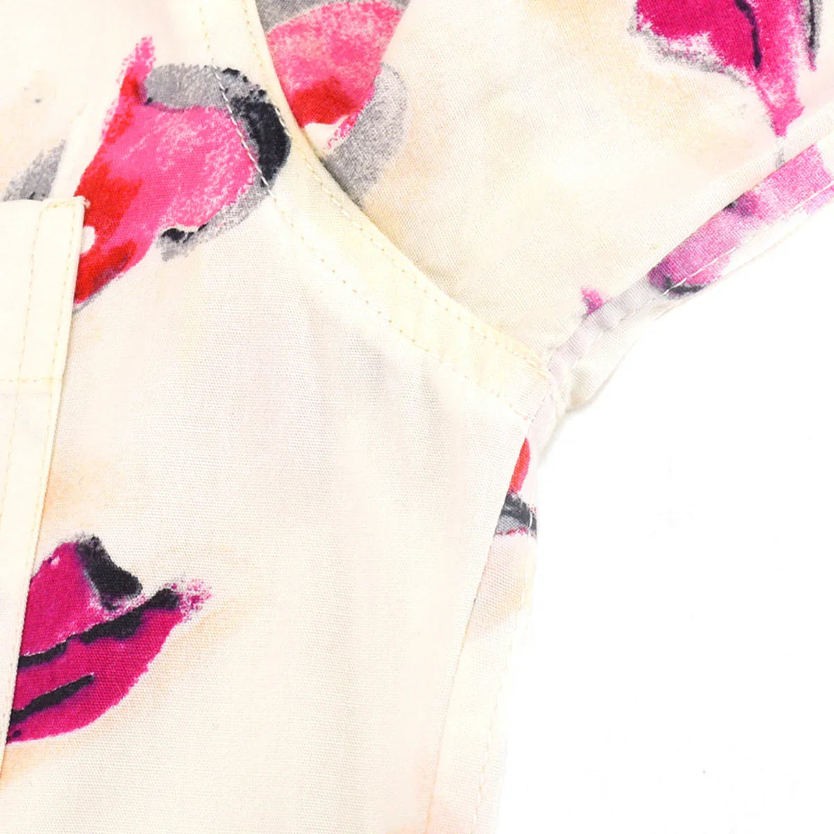 Chanel lipstick-print cotton shirt #38 – AMORE Vintage Tokyo