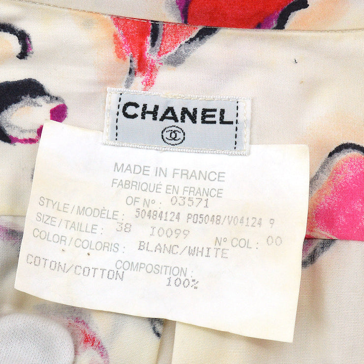 Chanel lipstick-print cotton shirt #38