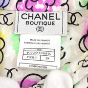 Chanel 1998 high-summer Camélia-print cotton shirt #38