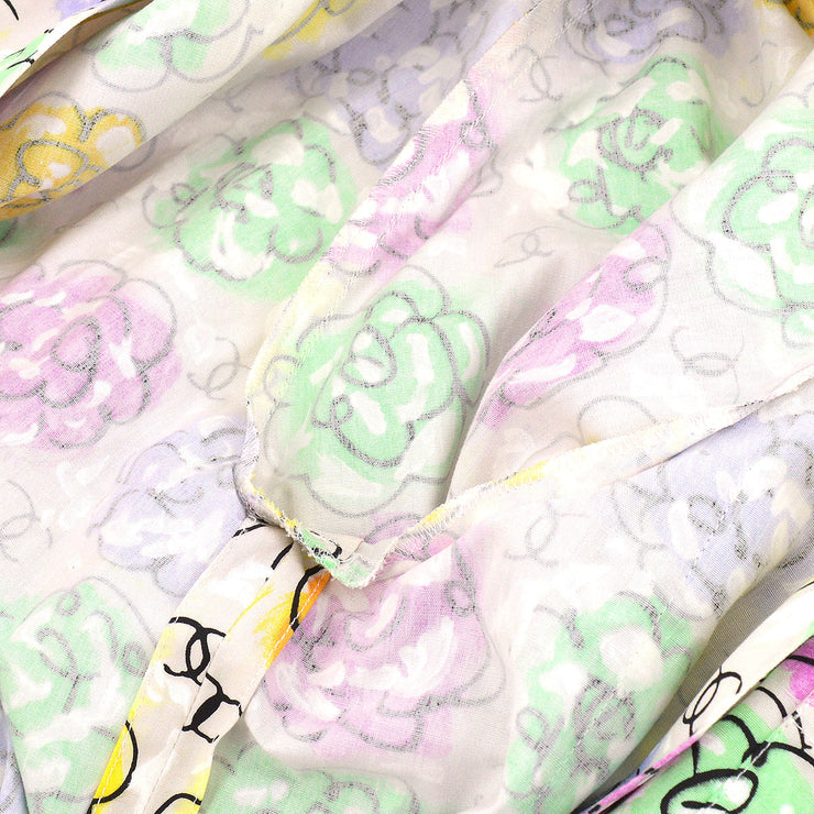 Chanel 1998 high-summer Camélia-print cotton shirt #38