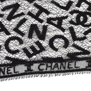 Chanel 1998 fall logo-embroidered sheer lace jacket #40