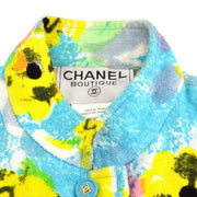Chanel 1997 spring watercolour camellia skirt-and-top set #38
